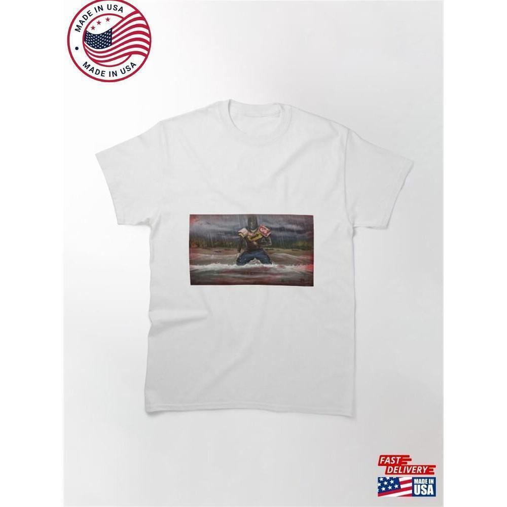 Rust Survivor Bleeding Out Dark Gritty Statement Art T-Shirt
